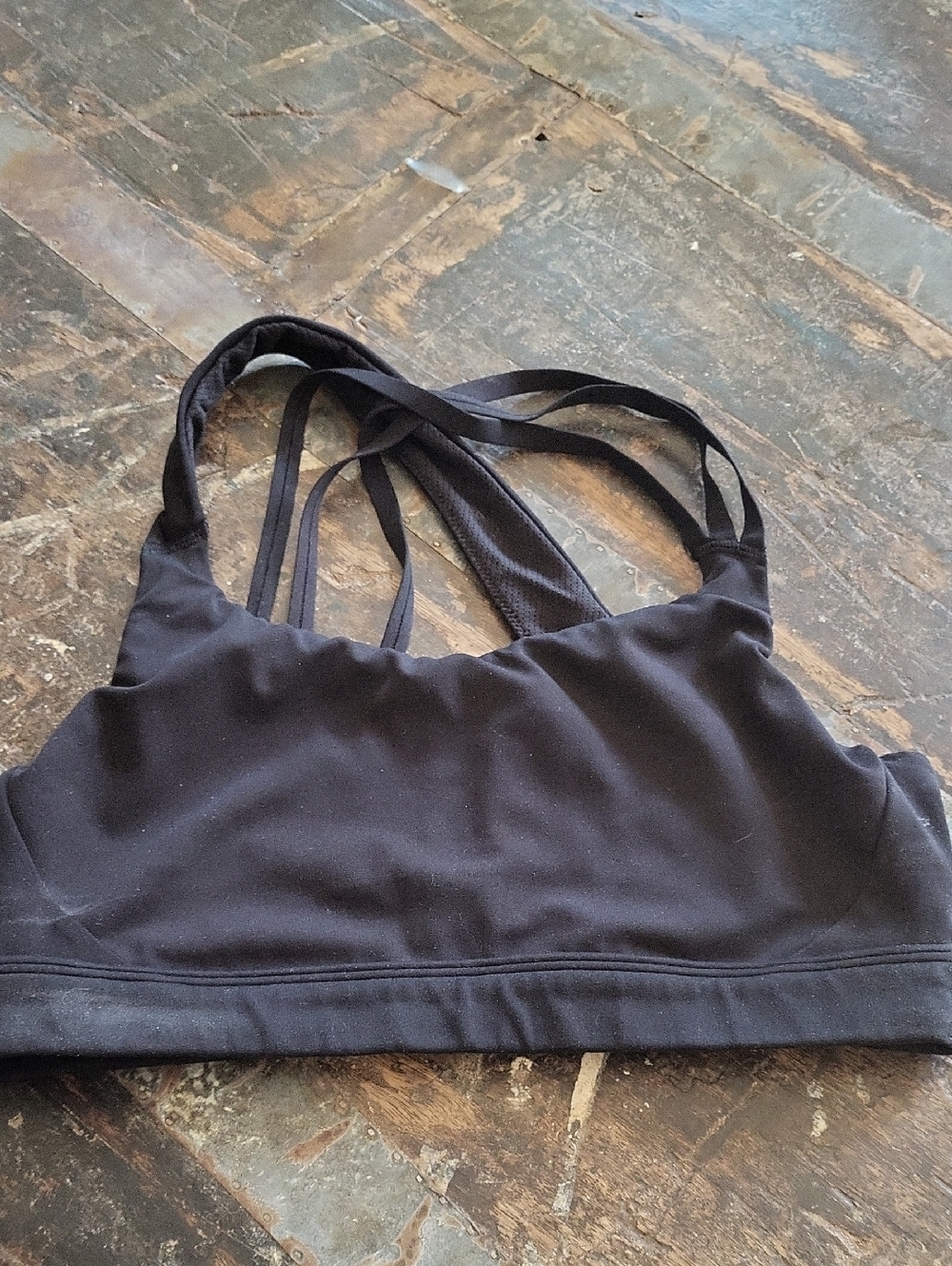 Athleta Black Strappy Multi-Back Sports Bra